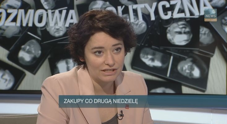 Żukowska: Problem pracy w niedzielę nie dotyczy wyłącznie handlu 